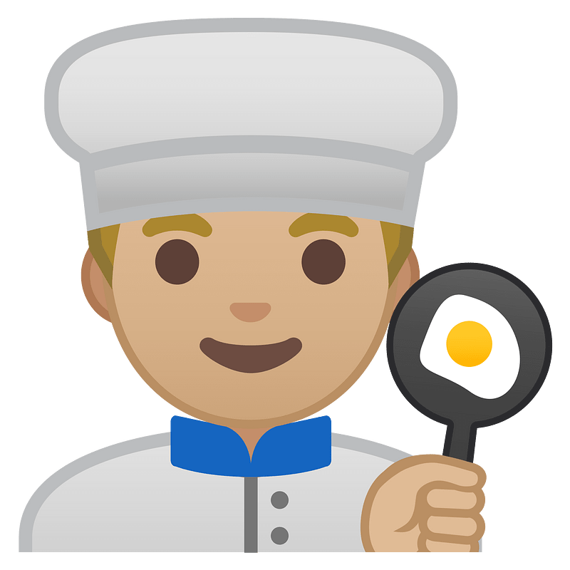 Noto Emoji Oreo 1F468 1F3fc 200D 1F373