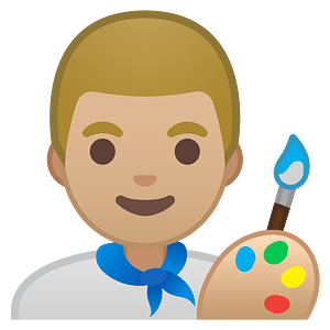 Noto Emoji Oreo 1F468 1F3fc 200D 1F3a8