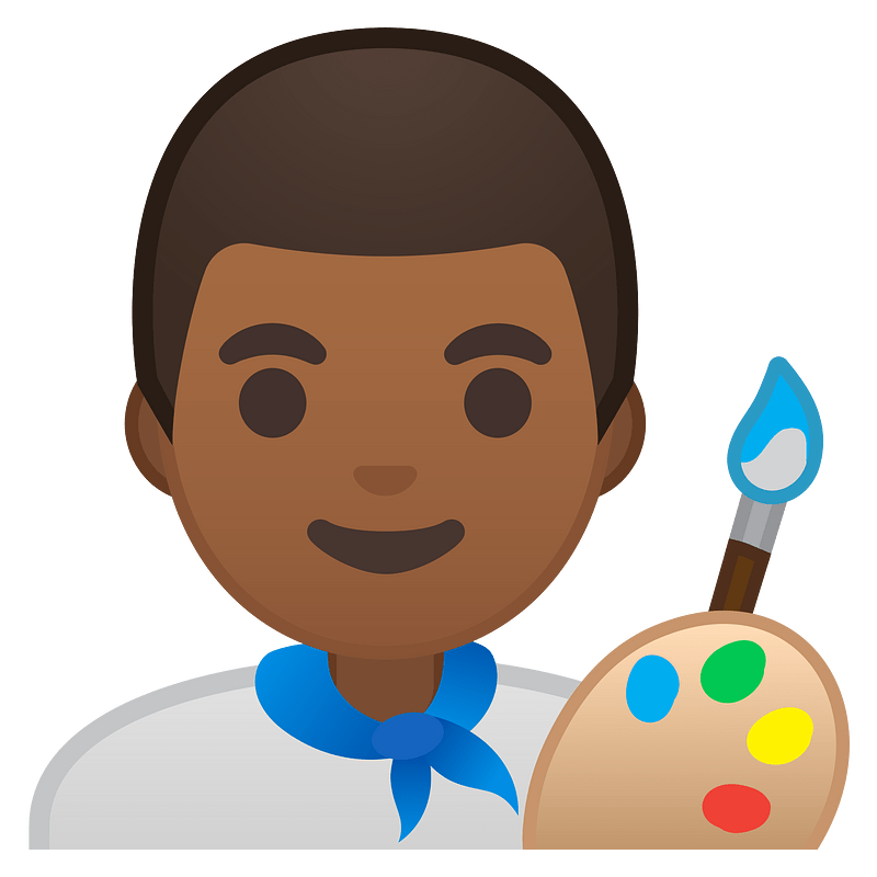 Noto Emoji Oreo 1F468 1F3fe 200D 1F3a8