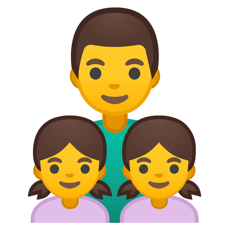 Noto Emoji Oreo 1F468 200D 1F467 200D 1F467