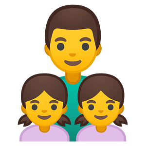 Noto Emoji Oreo 1F468 200D 1F467 200D 1F467