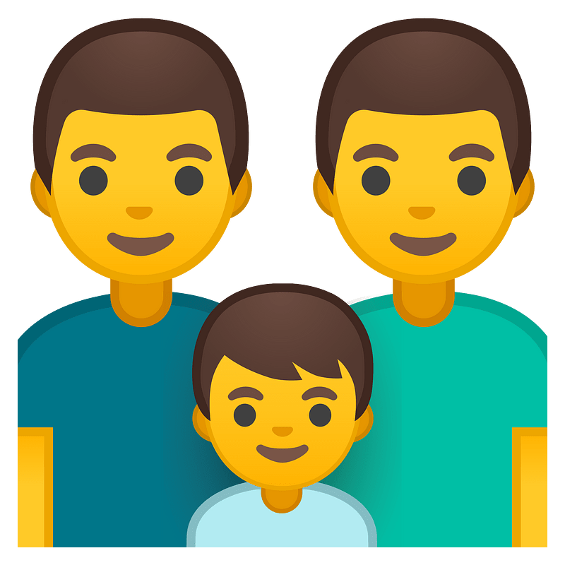 Noto Emoji Oreo 1F468 200D 1F468 200D 1F466