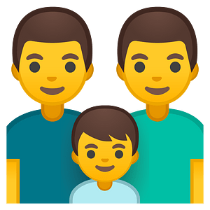 Noto Emoji Oreo 1F468 200D 1F468 200D 1F466