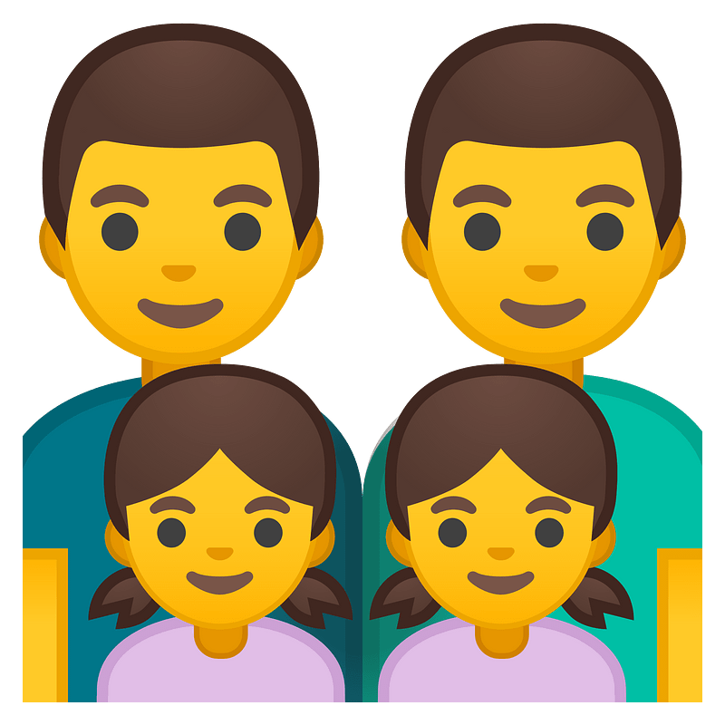 Noto Emoji Oreo 1F468 200D 1F468 200D 1F467 200D 1F467