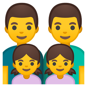 Noto Emoji Oreo 1F468 200D 1F468 200D 1F467 200D 1F467
