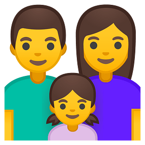 Noto Emoji Oreo 1F468 200D 1F469 200D 1F467