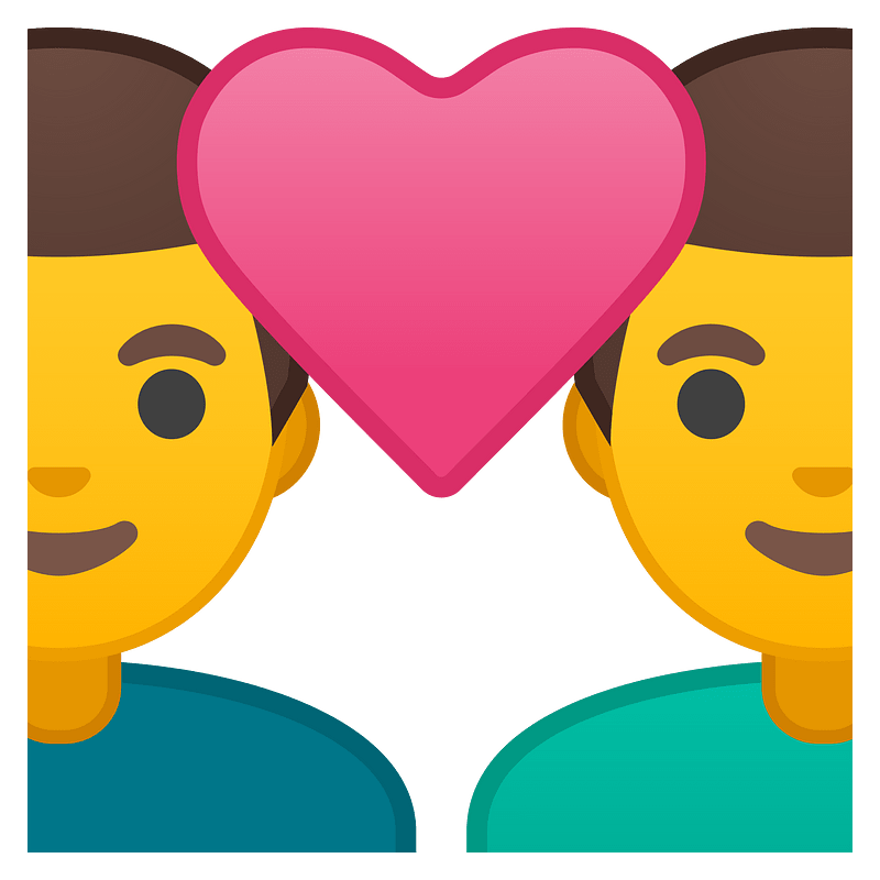 Noto Emoji Oreo 1F468 200D 2764 200D 1F468