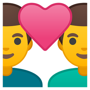 Noto Emoji Oreo 1F468 200D 2764 200D 1F468