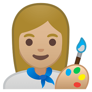 Noto Emoji Oreo 1F469 1F3fc 200D 1F3a8