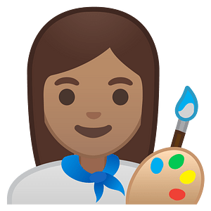 Noto Emoji Oreo 1F469 1F3fd 200D 1F3a8