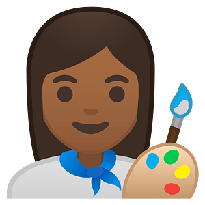 Noto Emoji Oreo 1F469 1F3fe 200D 1F3a8