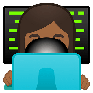 Noto Emoji Oreo 1F469 1F3fe 200D 1F4bb