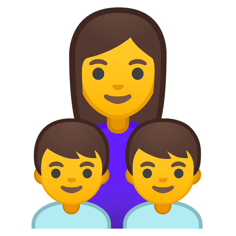 Noto Emoji Oreo 1F469 200D 1F466 200D 1F466