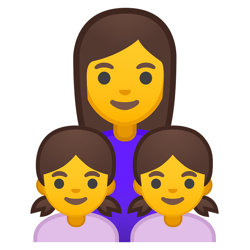 Noto Emoji Oreo 1F469 200D 1F467 200D 1F467