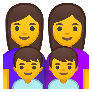 Noto Emoji Oreo 1F469 200D 1F469 200D 1F466 200D 1F466