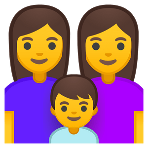 Noto Emoji Oreo 1F469 200D 1F469 200D 1F466