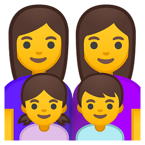 Noto Emoji Oreo 1F469 200D 1F469 200D 1F467 200D 1F466