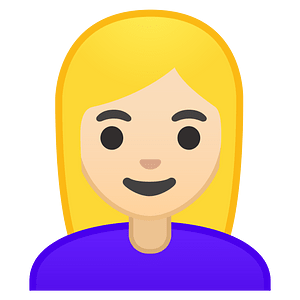 Noto Emoji Oreo 1F471 1F3fb 200D 2640
