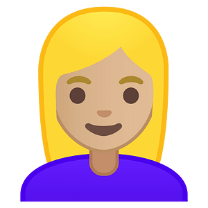 Noto Emoji Oreo 1F471 1F3fc 200D 2640