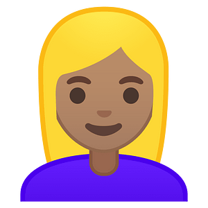 Noto Emoji Oreo 1F471 1F3fd 200D 2640