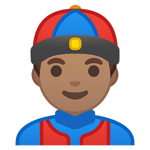 Noto Emoji Oreo 1F472 1F3fd