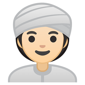 Noto Emoji Oreo 1F473 1F3fb 200D 2640