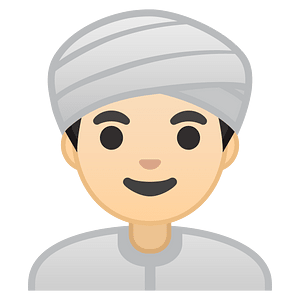 Noto Emoji Oreo 1F473 1F3fb 200D 2642