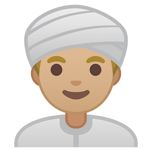 Noto Emoji Oreo 1F473 1F3fc 200D 2642