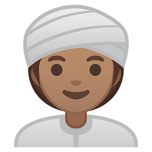 Noto Emoji Oreo 1F473 1F3fd 200D 2640