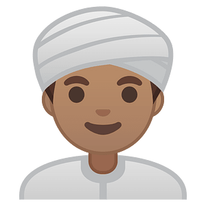Noto Emoji Oreo 1F473 1F3fd 200D 2642