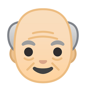 Noto Emoji Oreo 1F474 1F3fb