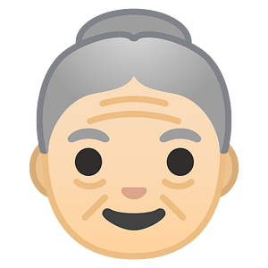 Noto Emoji Oreo 1F475 1F3fb