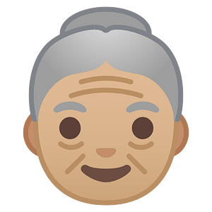 Noto Emoji Oreo 1F475 1F3fc