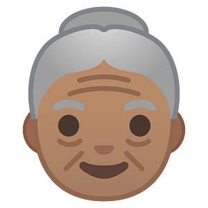 Noto Emoji Oreo 1F475 1F3fd