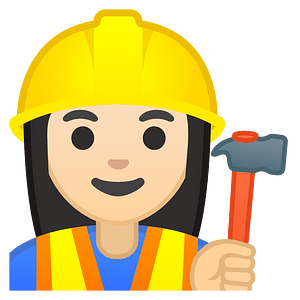 Noto Emoji Oreo 1F477 1F3fb 200D 2640