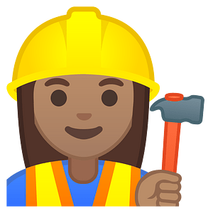 Noto Emoji Oreo 1F477 1F3fd 200D 2640