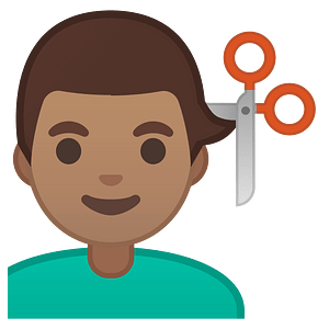 Noto Emoji Oreo 1F487 1F3fd 200D 2642