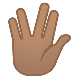 Noto Emoji Oreo 1F596 1F3fd