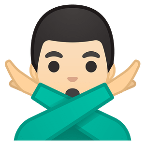 Noto Emoji Oreo 1F645 1F3fb 200D 2642
