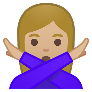 Noto Emoji Oreo 1F645 1F3fc 200D 2640