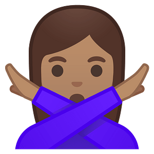 Noto Emoji Oreo 1F645 1F3fd 200D 2640