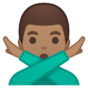 Noto Emoji Oreo 1F645 1F3fd 200D 2642