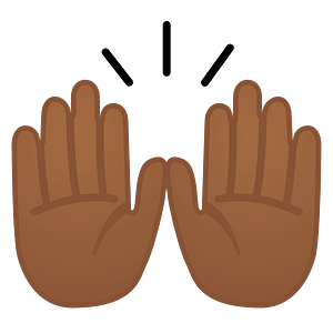 Noto Emoji Oreo 1F64c 1F3fe
