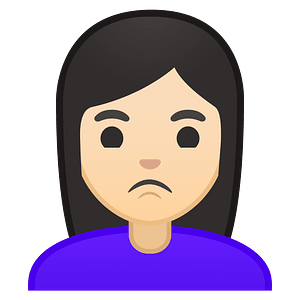 Noto Emoji Oreo 1F64e 1F3fb 200D 2640