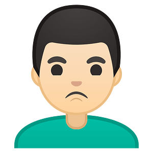 Noto Emoji Oreo 1F64e 1F3fb 200D 2642