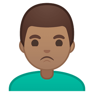 Noto Emoji Oreo 1F64e 1F3fd 200D 2642