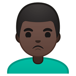 Noto Emoji Oreo 1F64e 1F3ff 200D 2642