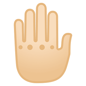 Noto Emoji Oreo 1F91a 1F3fb