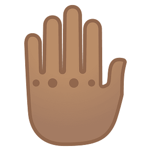 Noto Emoji Oreo 1F91a 1F3fd