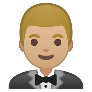Noto Emoji Oreo 1F935 1F3fc